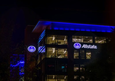 Allstate Rebrand Highrise Program Signs