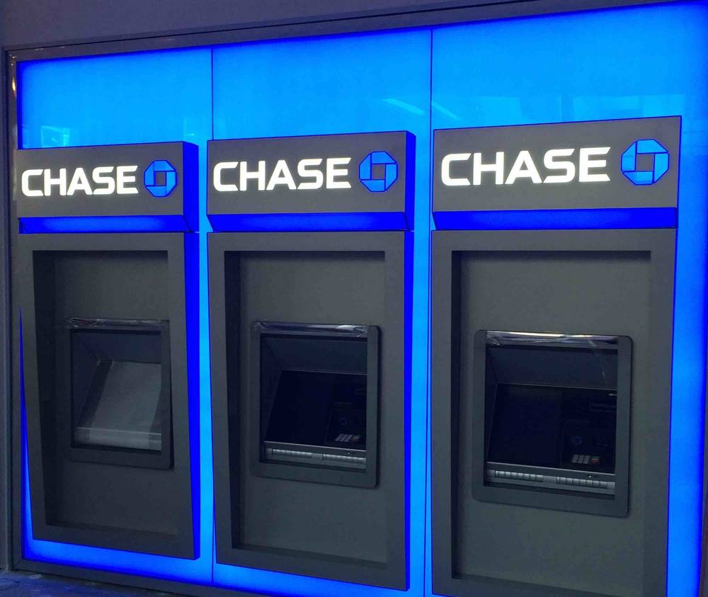 PSCO ATM surround - Chase ATM glow wall