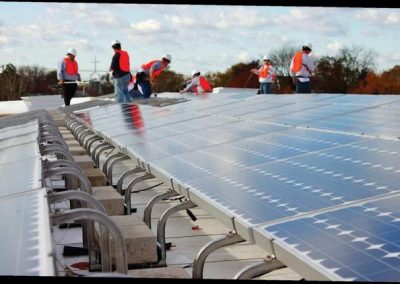 Solar Panels on the Building