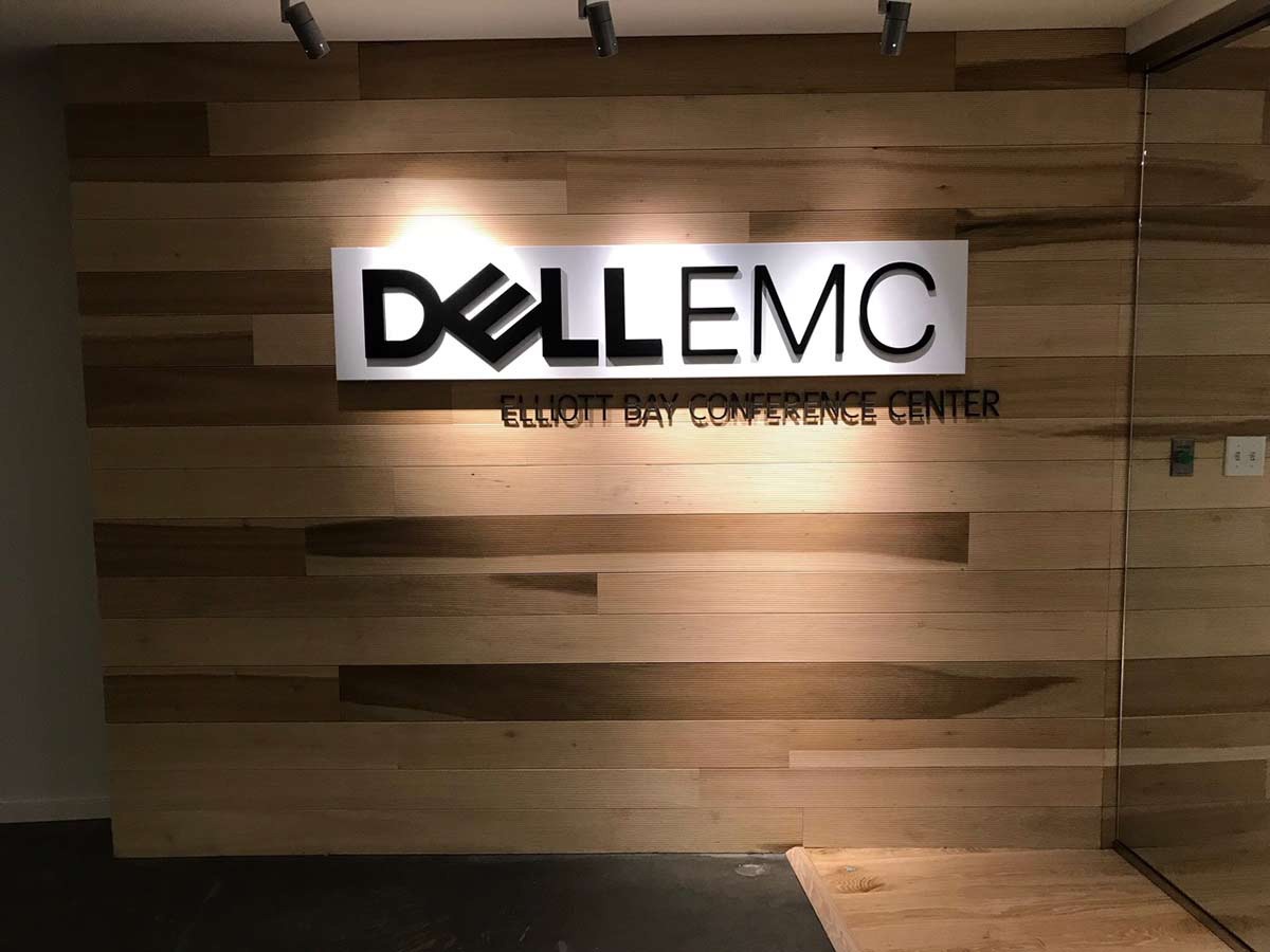 Dell EMC interior company sign