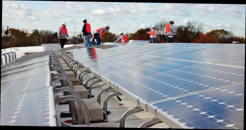 Solar Panels on the Building