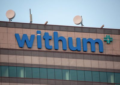 Withum Highrise Lightcloud channel letters