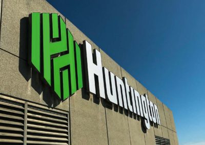 Huntington Bank Exterior Signage Channel Letters