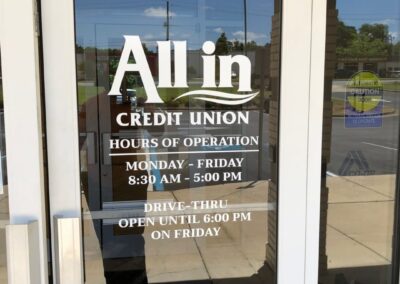 All In Credit Union Bank Exterior Sign Brand Conversion Program