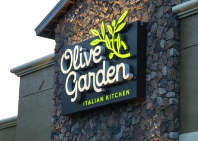 Olive Garden Exterior Sign fabricated and installed by PSCO Sign Group