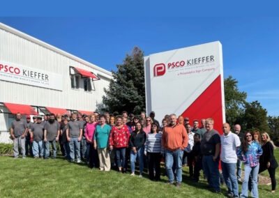 PSCO Kieffer Team outside midwest facility in Sheboygan, WI