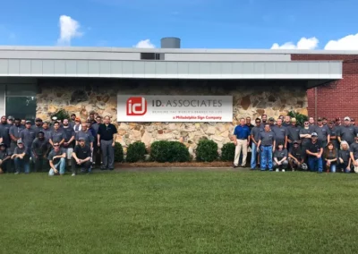 ID sign employees in front of building in Dothan Alabama
