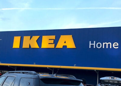 IKEA Exterior Sign Install by PSCO Sign Group