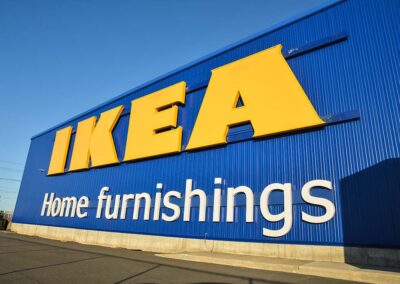 IKEA exterior sign at Elizabeth center in NJ by PSCO Sign Group