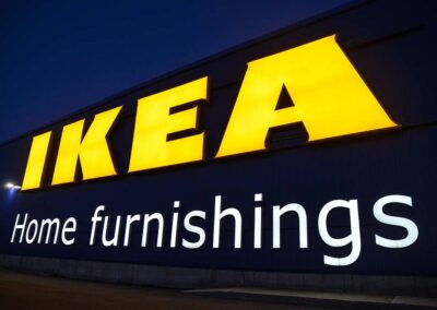 IKEA exterior sign at Elizabeth center in NJ by PSCO Sign Group