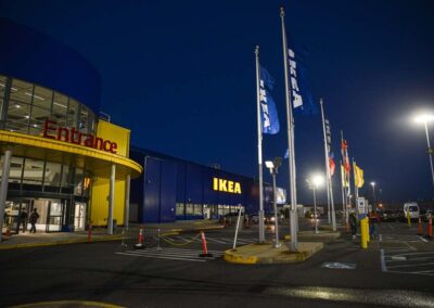 IKEA exterior sign at Elizabeth center in NJ by PSCO Sign Group