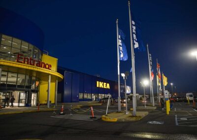 IKEA exterior sign at Elizabeth center in NJ by PSCO Sign Group