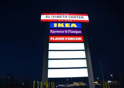 IKEA exterior sign at Elizabeth center in NJ by PSCO Sign Group