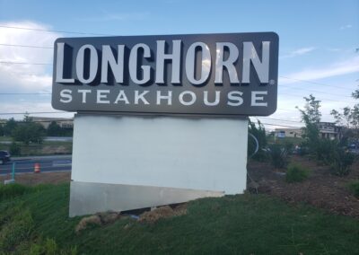 Longhorn Steakhouse Exterior Sign Program Fabricated by PSCO Sign Group