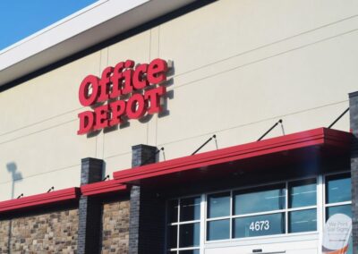 Office Depot Exterior Signage Program for channel letters by PSCO Sign Group