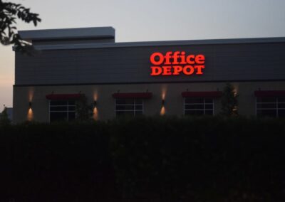 Office Depot Exterior Signage Program for channel letters by PSCO Sign Group