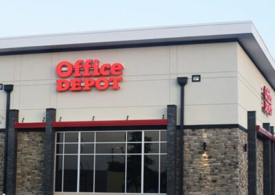 Office Depot Exterior Signage Program for channel letters by PSCO Sign Group