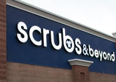 Scrubs & beyond exterior sign by PSCO Sign Group