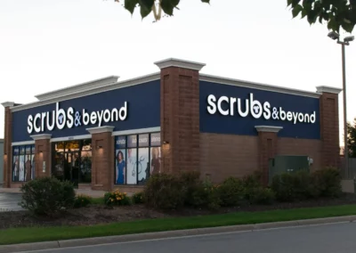 Scrubs & beyond exterior sign by PSCO Sign Group