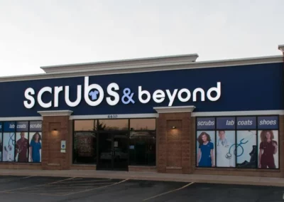 Scrubs & beyond exterior sign by PSCO Sign Group