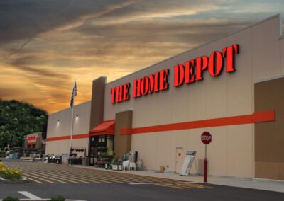 The Home Depot Exterior Sign Channel Letters on Building