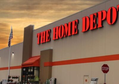 The Home Depot Exterior Sign Channel Letters on Building