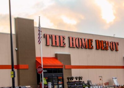 The Home Depot Exterior Sign Channel Letters on Building