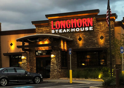 Longhorne Restaurant Exterior Signs