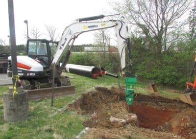 Outback Steakhouse Pylon Steel Sign Foundation Install