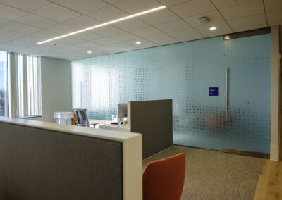 Glass graphics and conference room identification signage