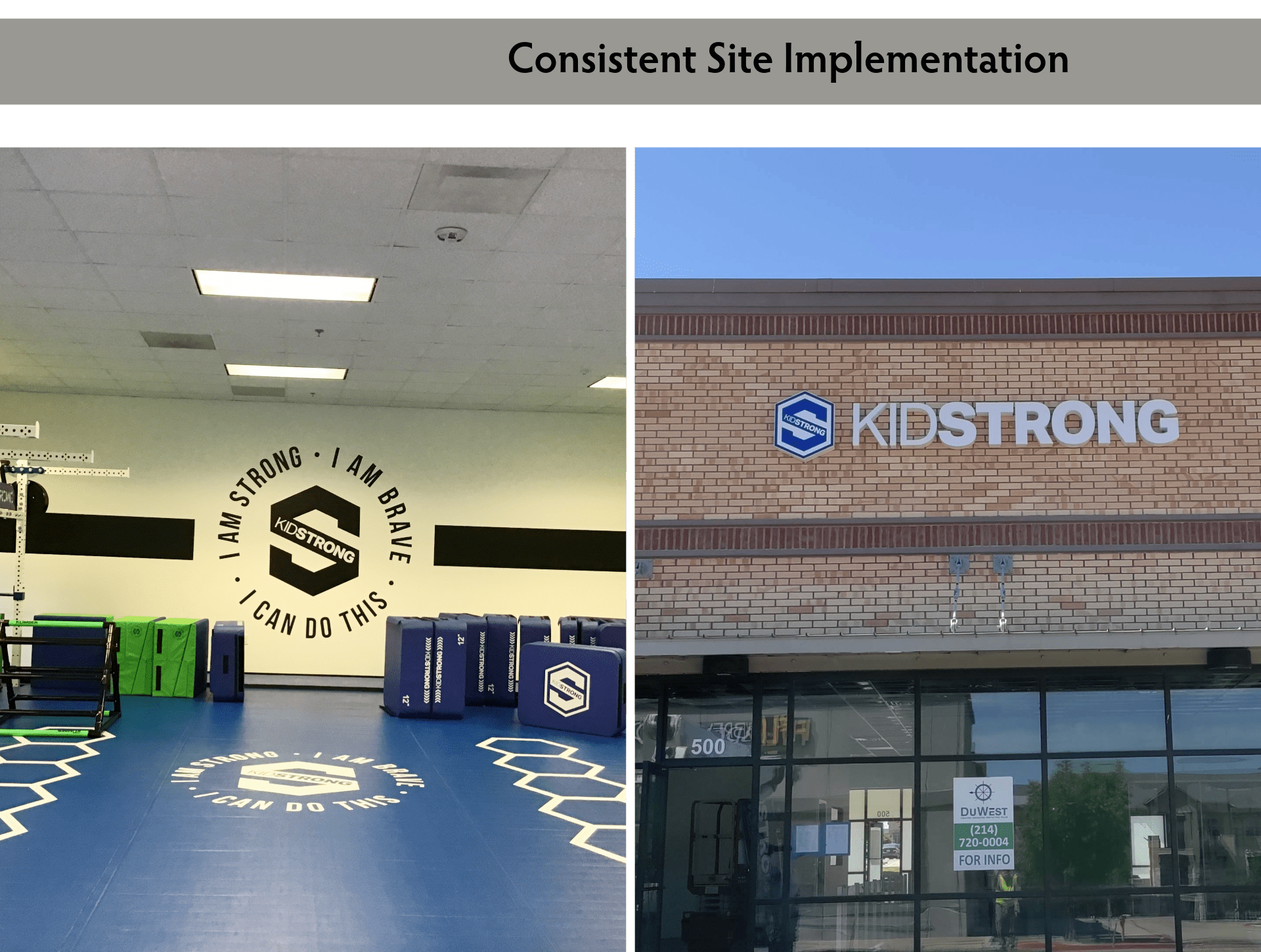 Completed Interior Exterior Signage for Consistent Sign Implementation