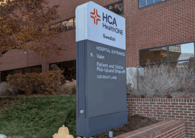 Exterior Monument Signage for Healthcare Rebrand