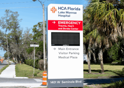 Exterior Monument Signage for Healthcare Rebrand