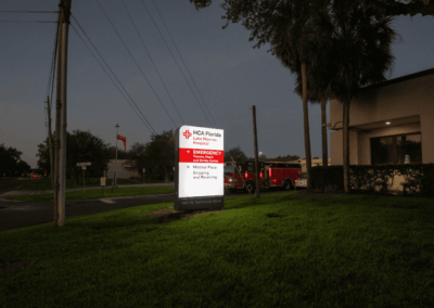 Exterior Monument Directional Signage for Healthcare Rebrand