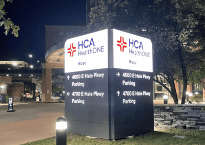 Exterior Monument Signage for Healthcare Rebrand