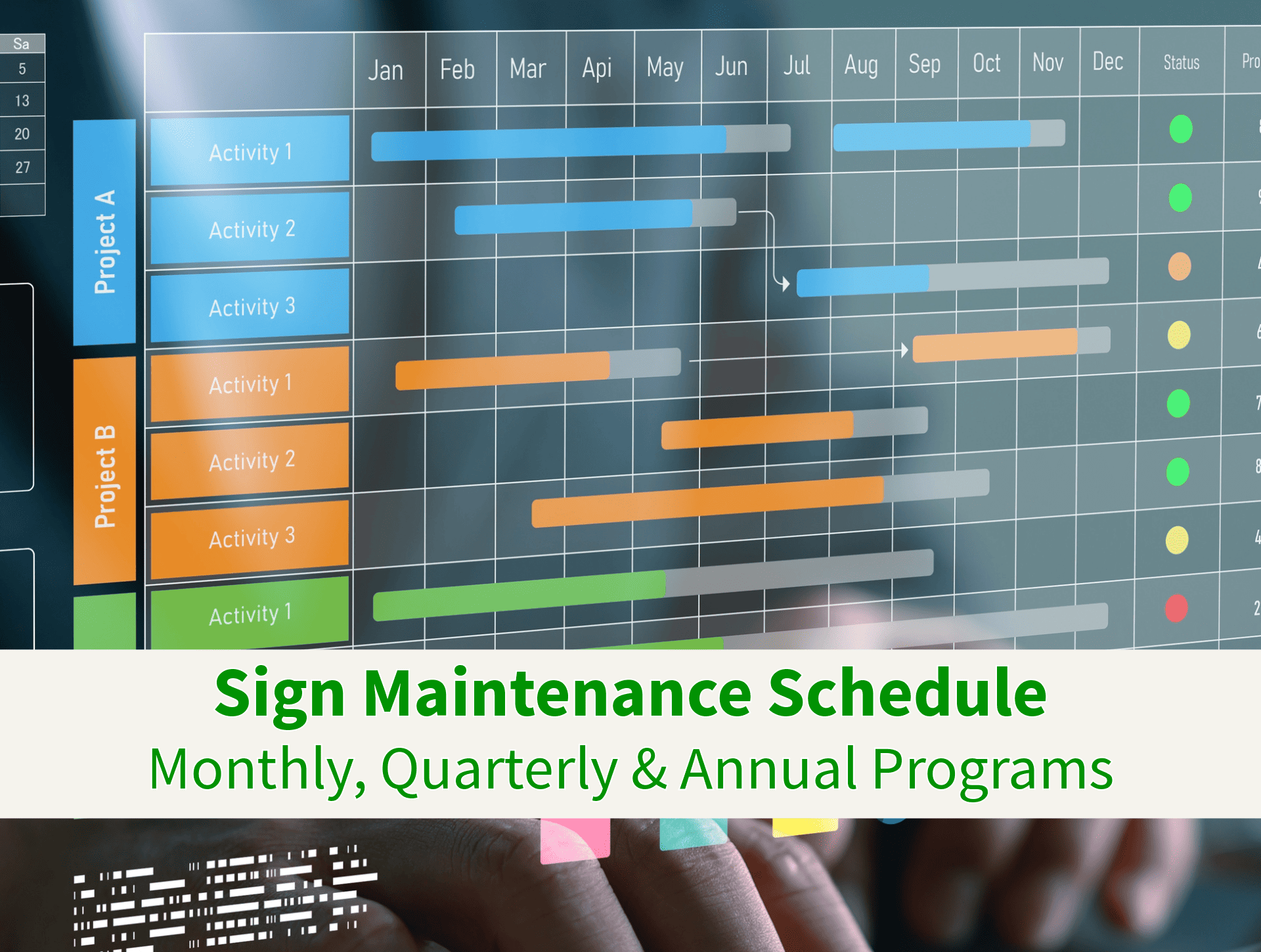 Sign maintenance checklist – cleaning and inspection frequency