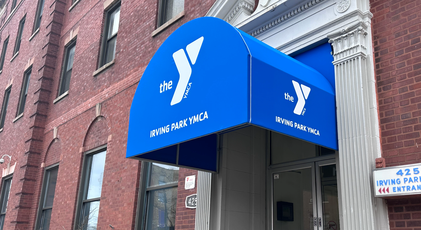 Custom Awning for the YMCA Entrance by PSCO Sign Group