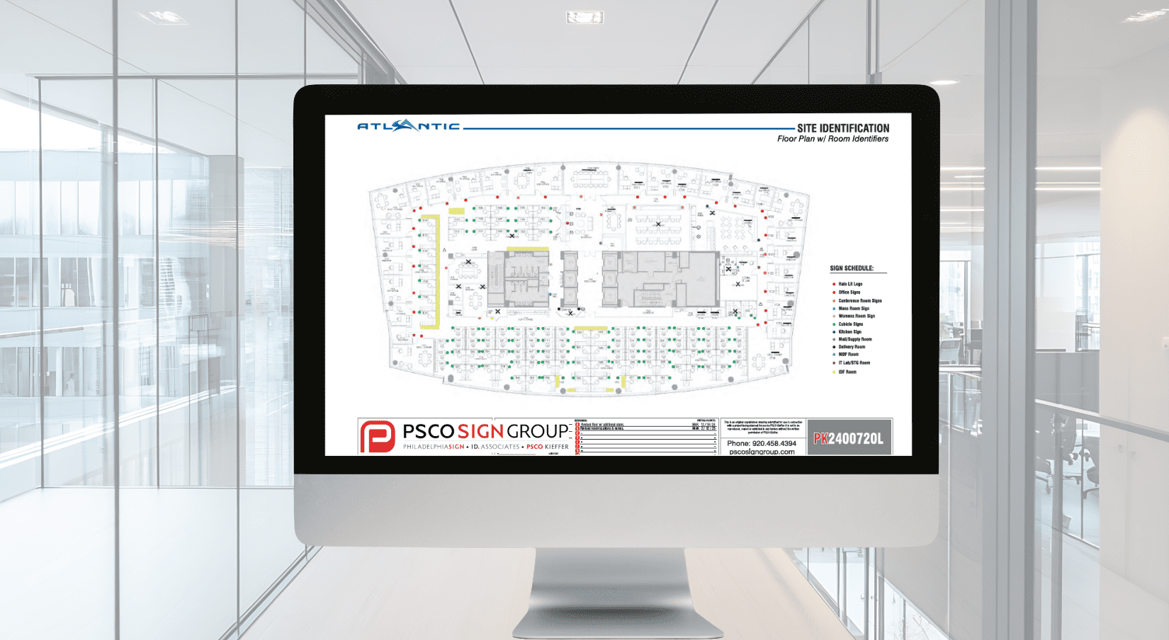 Wayfinding Plans for Corporate Building
