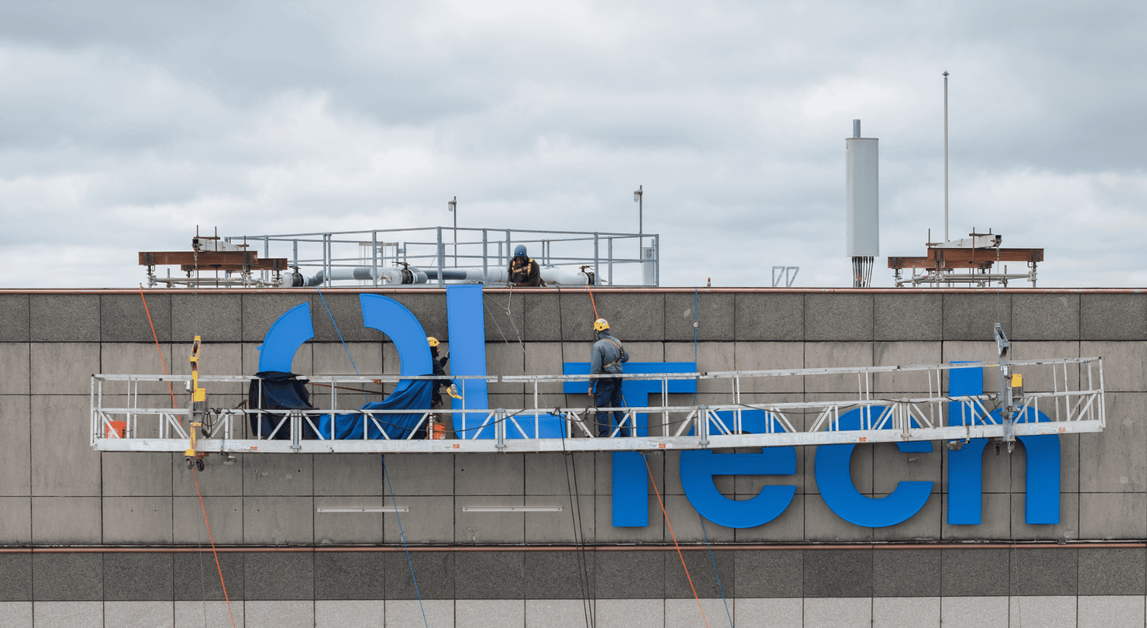 High Rise Sign Installation by PSCO Sign Group