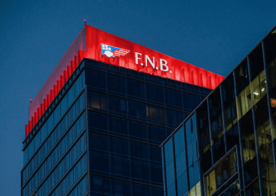 Architectural Wireless Lighting for Highrise by PSCO Sign Group