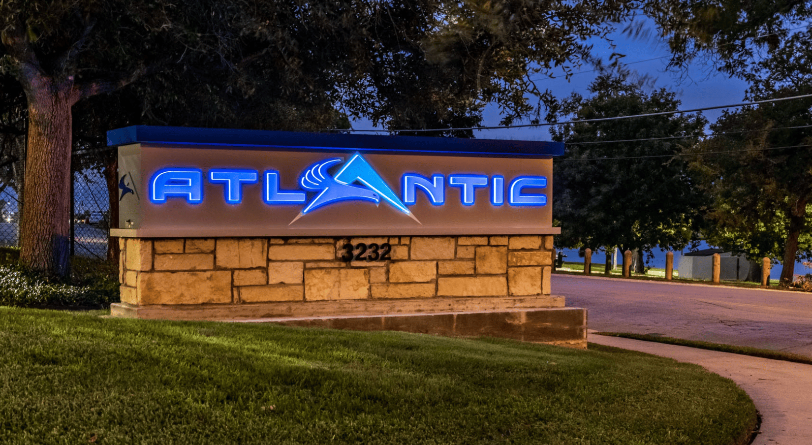 Exterior Monument for Atlantic Aviation Designed by PSCO Sign Group