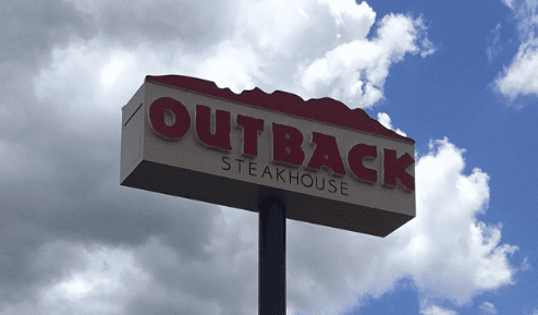 Exterior Pylon Sign for Outback
