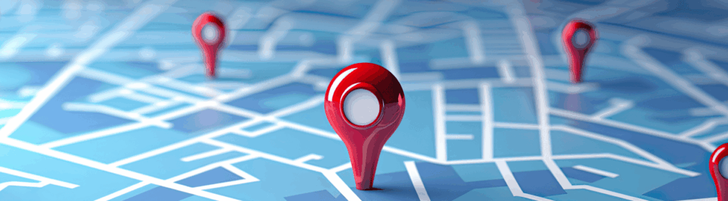 National Map with Location Pins