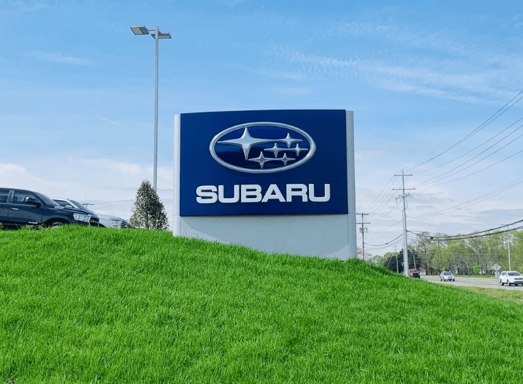 Subaru Starcluster Logo Signage With LED Illumination