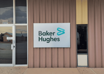 Corporate office entrance signage by PSCO Sign Group